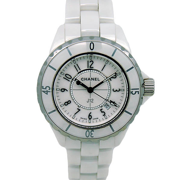 シャネル　CHANEL　J12 　ホワイト　白　セラミック　H0968　レディース　クォーツ　33mm　USED　中古