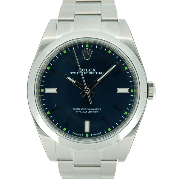 ロレックス　ROLEX　オイスターパーペチュアル　39　Ref.114300　ブルー　SS　メンズ　39mm　未使用