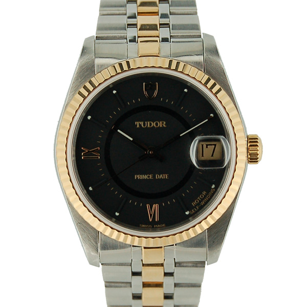 チューダー(チュードル)　TUDOR　プリンスデイト　74033　メンズ　34mm　自動巻　グレー　USED　中古