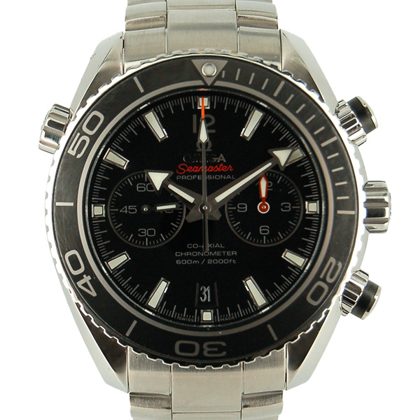 オメガ　OMEGA　シーマスター　プラネットオーシャン　クロノグラフ　232.30.46.51.01.001　ブラック　USED　中古