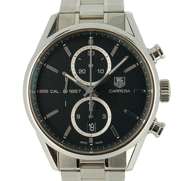 タグホイヤー　TAG HEUER　カレラクロノ　キャリバー1887　CAR2110.BA0720　41mm　SS　ブラック　自動巻　USED　中古
