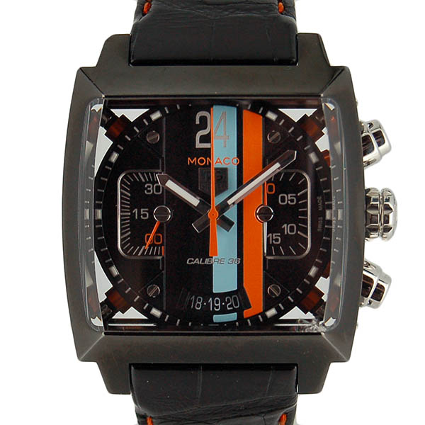 タグホイヤー　TAG HEUER　モナコ24　キャリバー36　クロノグラフ　CAL5110.FC6265　PVD　40,5mm　USED　中古