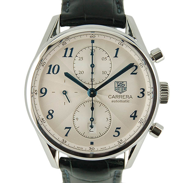 タグホイヤー　TAG HEUER　カレラ　ヘリテージ　キャリバー16　CAS2111.FC6292　シルバー　革　USED　中古