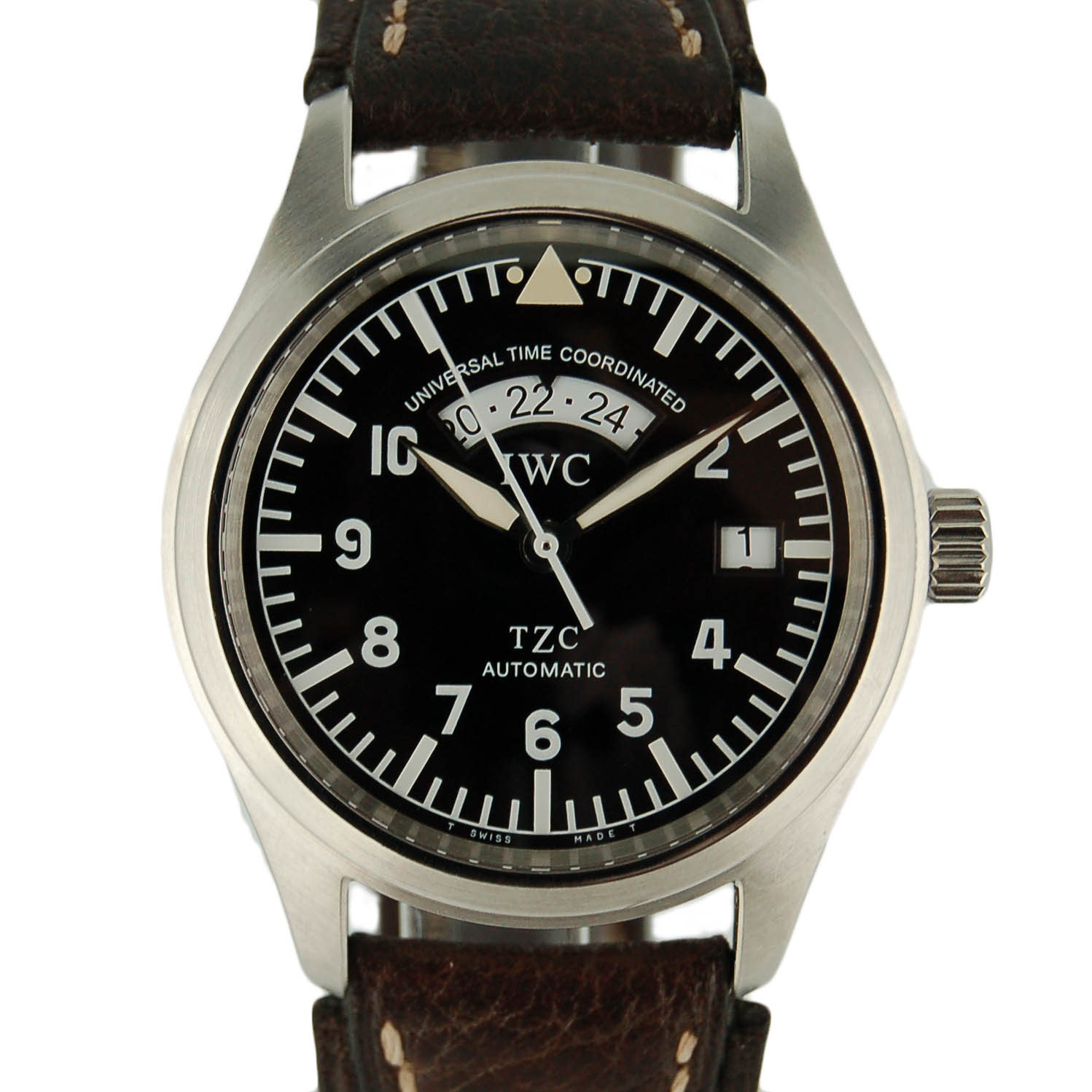 IWC　フリーガーUTC　IW325101　ブラック　SS　38mm　USED　中古
