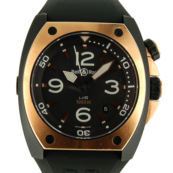 ベル＆ロス　BELL＆ROSS　マリーン　BR02-92-PGC-R　SS×PG　1000m防水　44mm　USED　中古