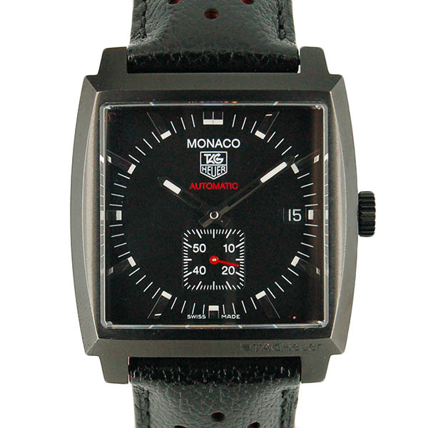 タグホイヤー　TAG HEUER　モナコ　キャリバー6　フルブラック　WW2119.FC6338　37mm　USED　中古