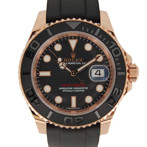 ロレックス　ROLEX　ヨットマスター40　Ref.116655　エバーローズゴールド　ブラック　ラバー　USED　中古