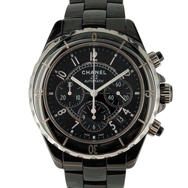 シャネル　CHANEL　J12　クロノグラフ　H0940　41mm　ブラックセラミック　メンズ　USED　中古