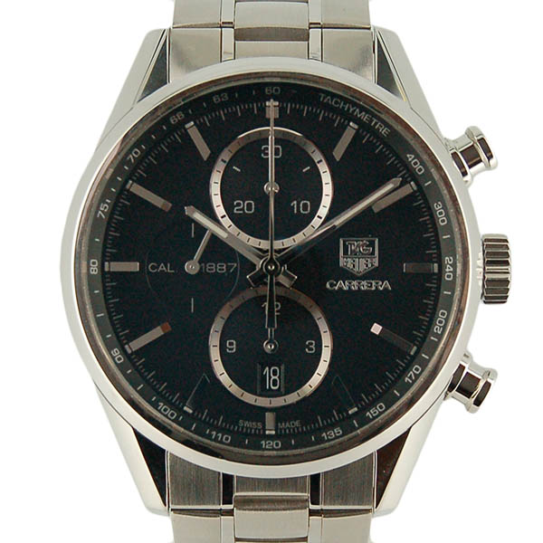タグホイヤー　TAG HEUER　カレラクロノ　キャリバー1887　CAR2110.BA0724　41mm　SS　ブラック　自動巻　USED　中古