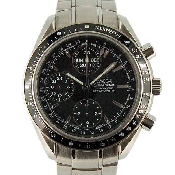 オメガ　OMEGA　スピードマスター　デイデイト　3220.50　自動巻　メンズ　SS　ブラック　未使用品