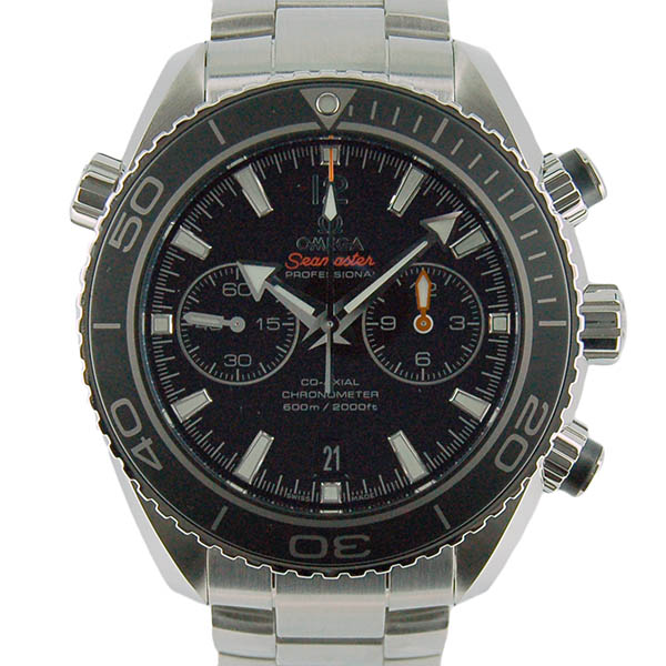 オメガ　OMEGA　シーマスター　プラネットオーシャンクロノ　232.30.46.51.01.001　SS　ブラック　45.5mm　未使用品