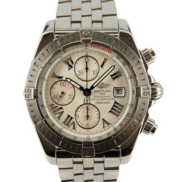 ブライトリング　BREITLING　クロノマットエボリューション　ホワイトローマ　A13356　A156A53PA　SS　USED　中古