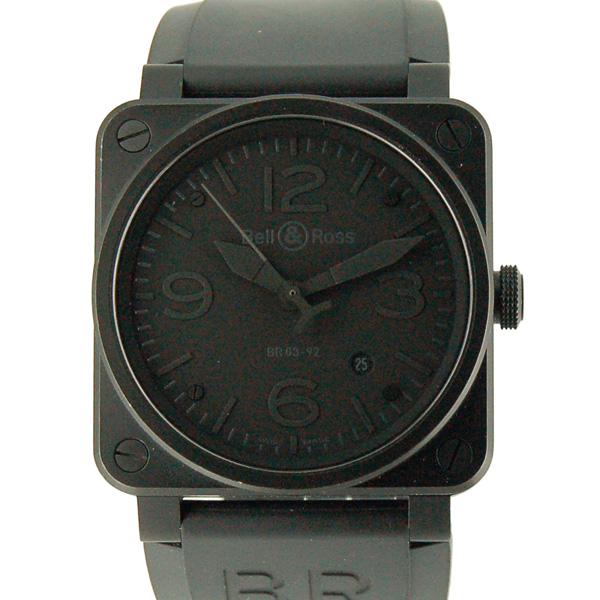 ベル＆ロス　BELL＆ROSS　BR03-92-PHANTOM　ファントム　PVD　ラバーベルト　42mm　USED　中古