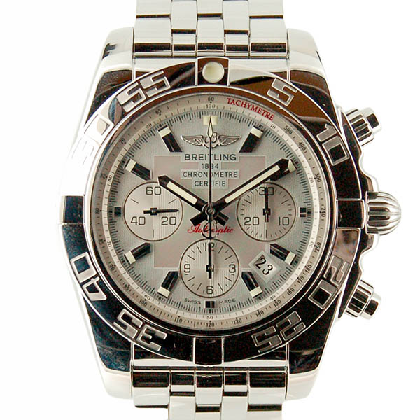 ブライトリング　BREITLING　クロノマット44　A011G85PA　グレーパール　SS　44mm　自動巻　USED　中古