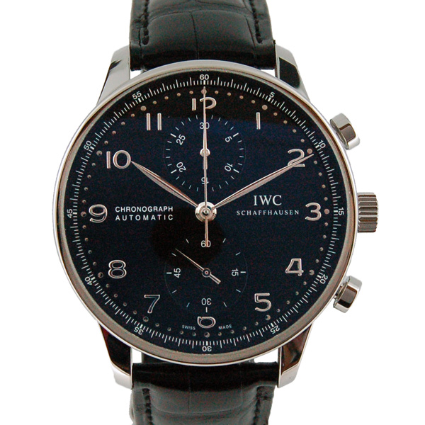 IWC　ポルトギーゼ　クロノグラフ　IW371447　ブラック　USED　中古