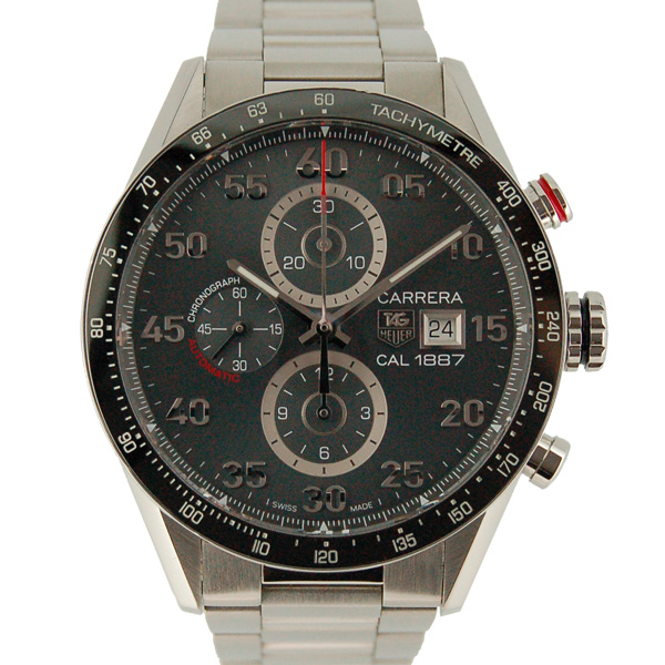 タグホイヤー　TAG HEUER　カレラタキメータークロノグラフ　キャリバー1887　CAR2A11.BA0799　アンスラサイト　SS　43mm　USED　中古