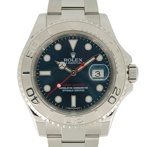 ロレックス　ROLEX　ヨットマスター　ロレジウム　Ref.116622　新型　メンズ　ブルー　USED　中古