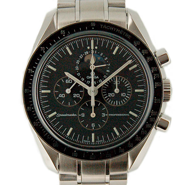 オメガ　OMEGA　スピードマスタープロフェッショナル　ムーンフェイズ　3576.50　手巻き　バックスケルトン　USED　中古