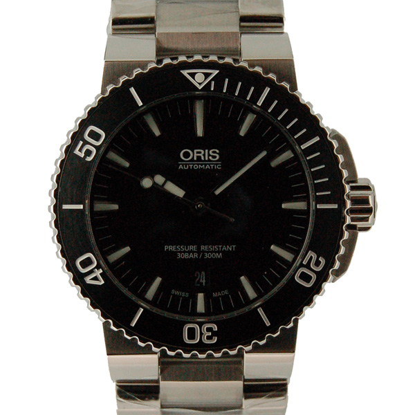 オリス　ORIS　アクイス　デイト　733 7653 4154M　ブラック　未使用品