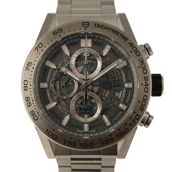 タグホイヤー　TAG HEUER　カレラ　クロノグラフ　キャリバー　ホイヤー01　グレーファントム　CAR2A8A.BF0707　USED　中古