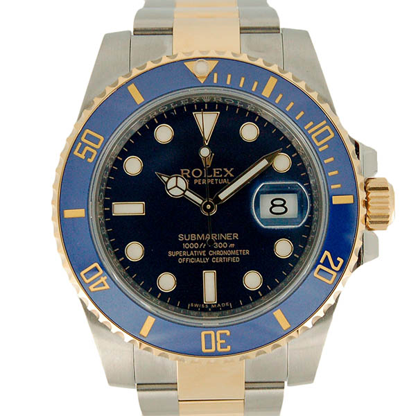 ロレックス　ROLEX　サブマリーナ　コンビ　Ref.116613LB　ブルー　SS×YG　40mm　ランダム番　USED　中古