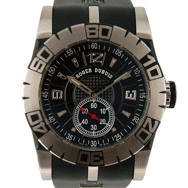 ロジェ・デュブイ　ROGER DUBUIS　ニューイージーダイバー　SED46 14 C9.N CPG9.13R　ブラック　46mm　ラバーベルト　　USED　中古