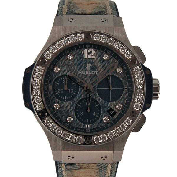 ウブロ　HUBLOT　ビッグバン ジーンズ スティール ダイヤモンド　341.SL.2770.NR.1204.JEANS 　41mm　世界250本限定　USED　中古