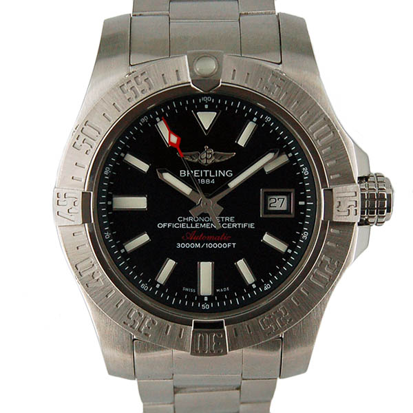 ブライトリング　BREITLING　アベンジャー2　シーウルフ　A077B30PSS　45mm　SS　ブラック　未使用品