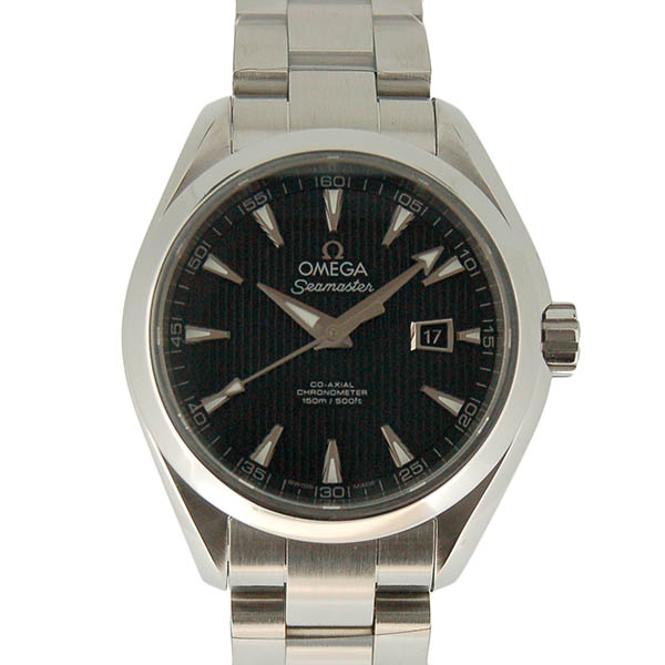 オメガ　OMEGA　シーマスター　アクアテラ　コーアクシャル　231.10.34.20.01.001　ブラック　34mm　USED　中古