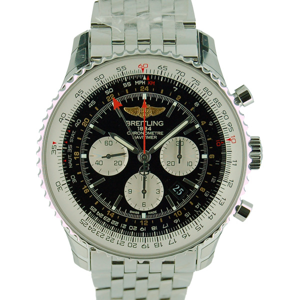 ブライトリング　BREITLING　ナビタイマー　GMT　A044B24NP　48mm　SS　ブラック　未使用品