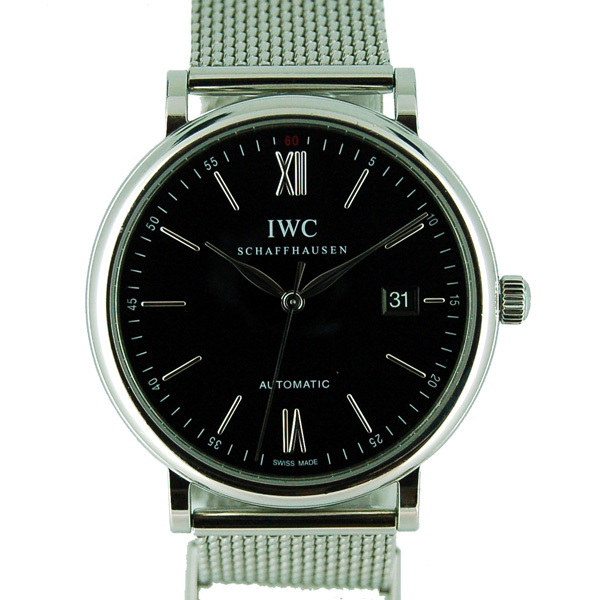 IWC　ポートフィノ　IW356506　SS　40mm　ブラック　USED　中古