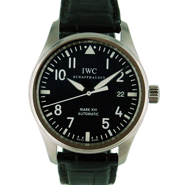 IWC　マーク16　IW325501　SS　ブラック　革ベルト　自動巻　USED　中古
