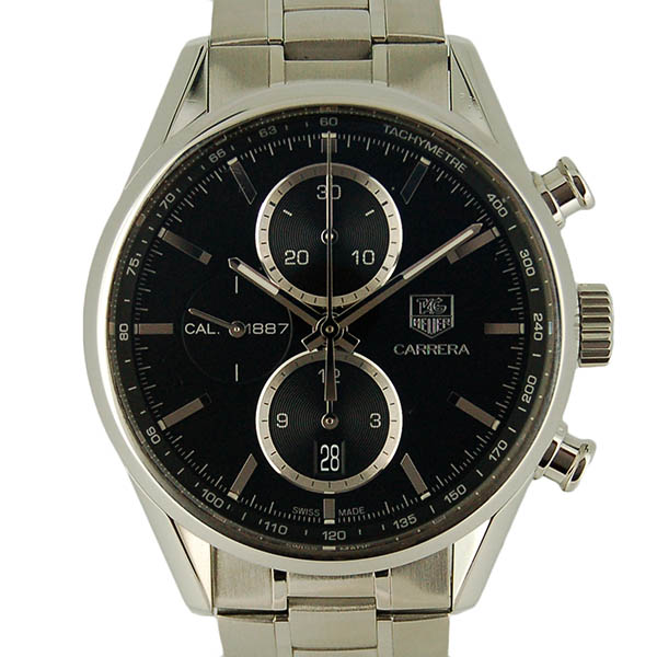 タグホイヤー　TAG HEUER　カレラクロノ　キャリバー1887　CAR2110.BA0724　41mm　SS　ブラック　自動巻　USED　中古