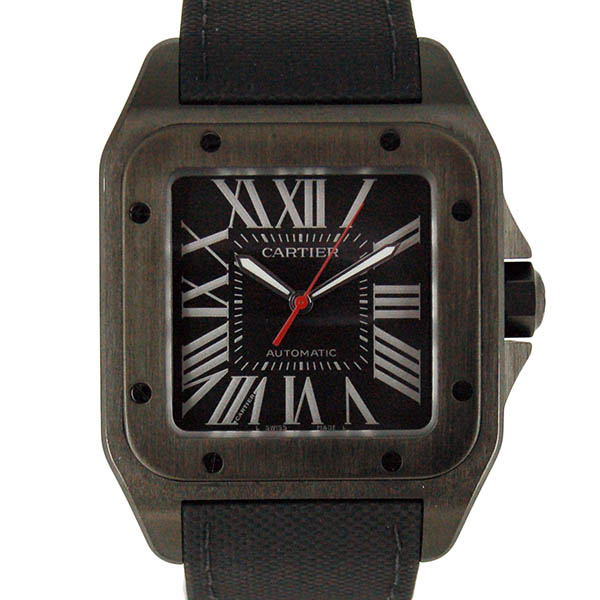 カルティエ　CARTIER　サントス100　カーボンウォッチ　WSSA0006　USED　中古