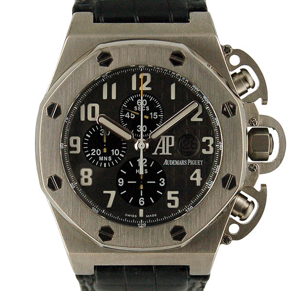オーデマ・ピゲ　AUDEMARS PIGUET　ロイヤルオーク　オフショア クロノグラフ　T3　25863TI.OO.A001CU.01　世界1000本限定　チタン　57mm　革ベルト　USED　中古
