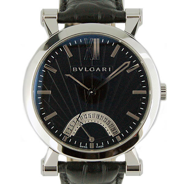 ブルガリ　BVLGARI　ソティリオ　ブルガリ　SB42BSLDR　ブラック　SS　USED　中古