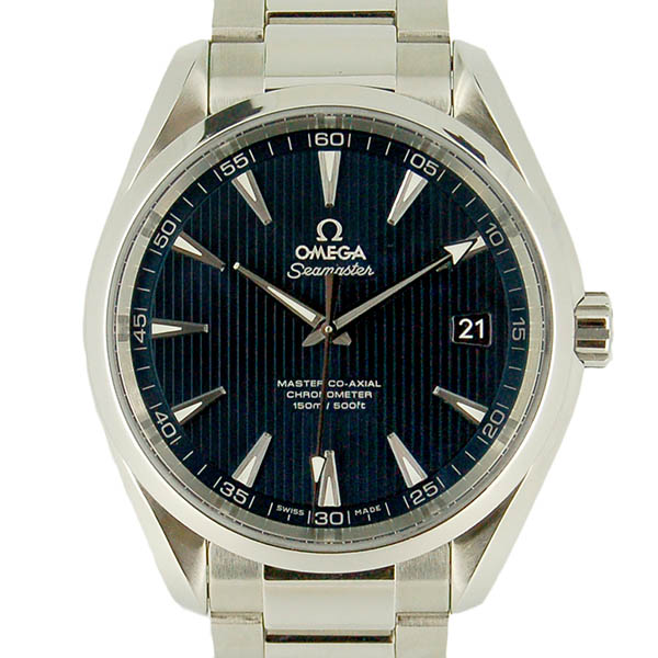 オメガ　OMEGA　シーマスター　アクアテラ　マスターコーアクシャル　231.10.42.21.03.003　ブルー　USED　中古