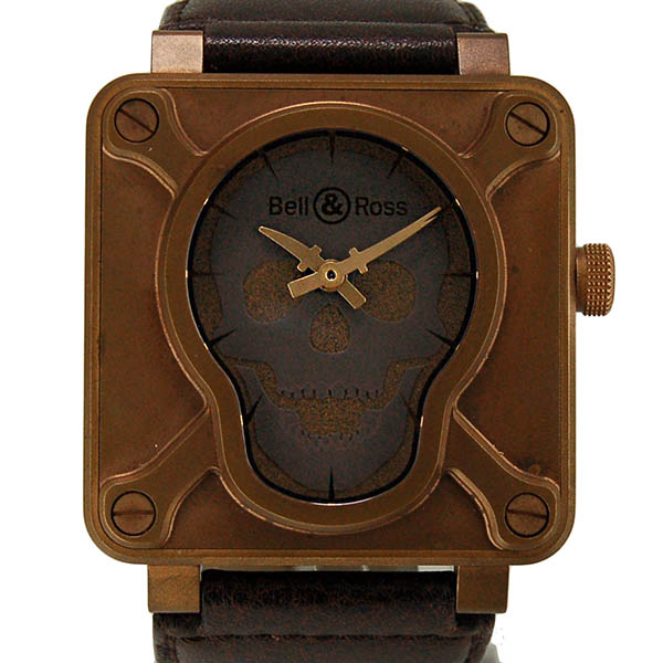ベル＆ロス　BELL＆ROSS　スカルブロンズ　BR01-92-SKULL-BR　世界500本限定　USED　中古