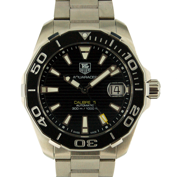 タグホイヤー　TAG HEUER　アクアレーサー　キャリバー5　WAY211A.BA0928　ブラック　USED　中古