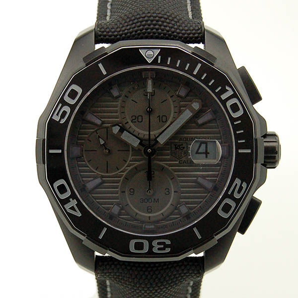 タグホイヤー　TAG HEUER　アクアレーサー　クロノグラフ　ブラックファントム　CAY218B.FC6370　USED　中古