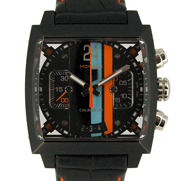 タグホイヤー　TAG HEUER　モナコ24　キャリバー36　クロノグラフ　CAL5110.FC6265　PVD　40,5mm　USED　中古