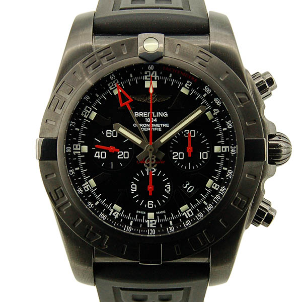ブライトリング　BREITLING　クロノマットGMT　ブラックスティール　リミテッド　M041B78VRB　ブラック　47mm　世界1000本限定　USED　中古