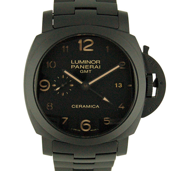 パネライ　PANERAI　ルミノール1950　3デイズ　GMT　トゥットネロ PAM00438　セラミック　44mm　USED　中古