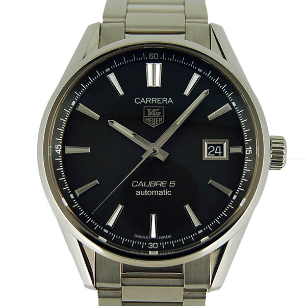 タグホイヤー　TAG HEUER　カレラ　キャリバー5　WAR211A.BA0782　SS　ブラック　39mm　USED　中古