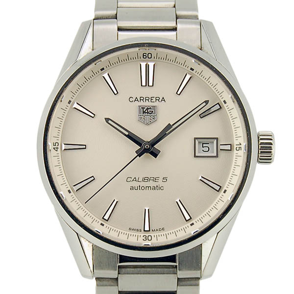 タグホイヤー　TAG HEUER　カレラ　キャリバー5　WAR211B.BA0782　SS　シルバー　USED　中古