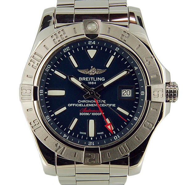 ブライトリング　BREITLING　アベンジャー2　GMT　A329C72PSS　43mm　SS　ブルー　USED　中古