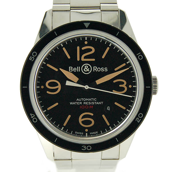 ベル＆ロス　BELL＆ROSS　ヴィンテージ　スポーツヘリテージ　BR123　ブラック　SS　自動巻　USED　中古