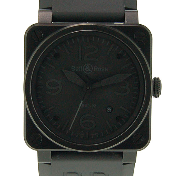 ベル＆ロス　BELL＆ROSS　BR03-92-PHANTOM　ファントム　PVD　ラバーベルト　42mm　USED　中古