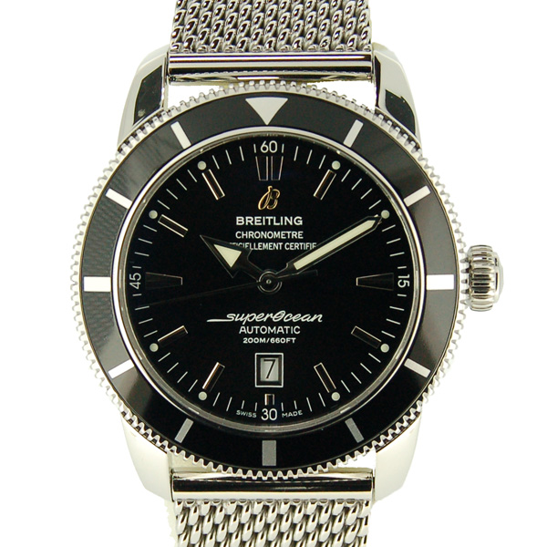 ブライトリング　BREITLING　スーパーオーシャンヘリテージ　46mm　A172B68OCA　ブラック　SSブレス　200m防水　USED 中古