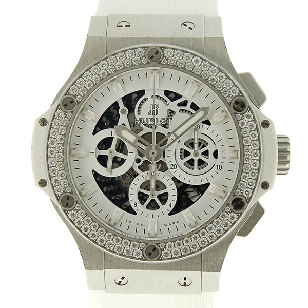 ウブロ　HUBLOT　アエロバン　オールホワイト　ダイヤモンド　311.SE.2010.RW.1104.JSM12　日本限定　USED　中古
